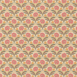 Printed Cotton SELMA Orange / Pink